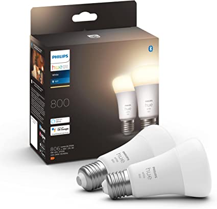 Pack de 2 Ampoules Philips Hue White Ampoules - LED connectées E27